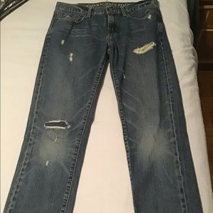 American eagle jeans slim fit ripped style